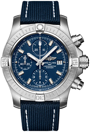 Breitling Avenger Chronograph 43 Blå/Læder Ø43 mm A13385101C1X2