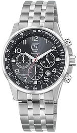 ETT Eco Tech Time Radio-Controlled Blå/Stål Ø43 mm EGS-11610-22MS