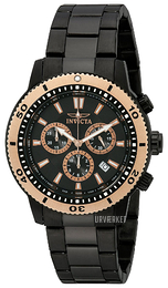 Invicta II Sort/Stål Ø45 mm 1206
