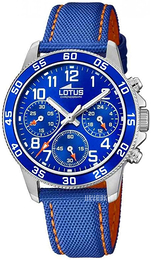 Lotus Junior Blå/Læder Ø36 mm 18581/6