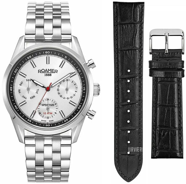 Roamer Deep Sea 100 Orologio Uomo Al Quarzo 851837 – Cassa 41 Mm, Acciaio, 10 Bar, Vetro Zaffiro